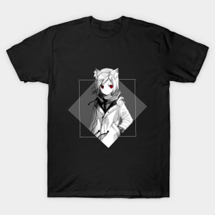 Anime/Manga girl with red eyes T-Shirt